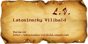 Latosinszky Vilibald névjegykártya